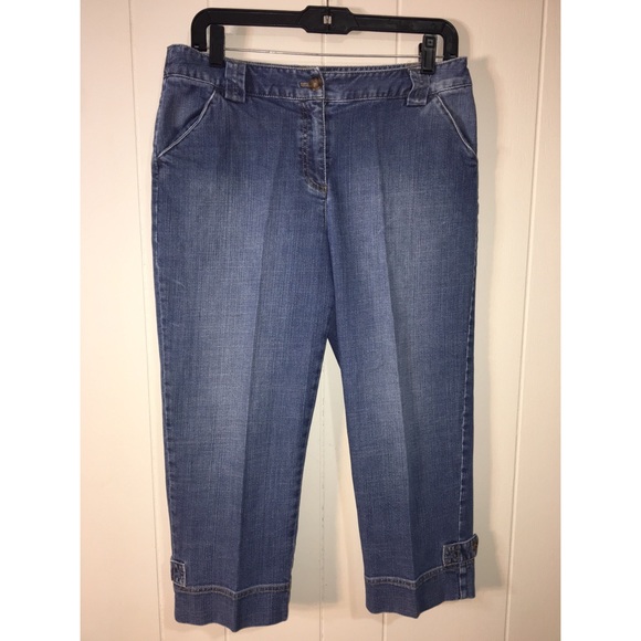 Talbots Denim - Talbots Women’s Stretch Cropped Jean Size: 10
